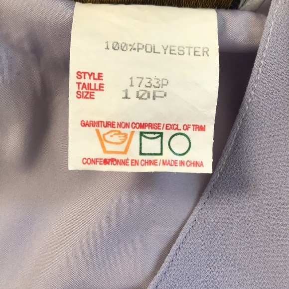 Beautiful Florentine Petites Soirees 2 Piece Formal Dress, Lilac, Size 10 Petite - Picture 9 of 16